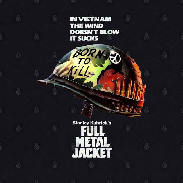 Full Metal Jacket classic Retro T-shirt by SAN ART STUDIO 